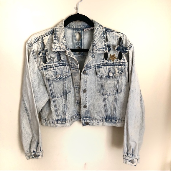 Vintage Disney Mickey Minnie custom jean jacket - Picture 2 of 8